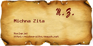 Michna Zita névjegykártya